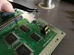 A set of tweezers is very helpful for both steadying and tilting the components.
